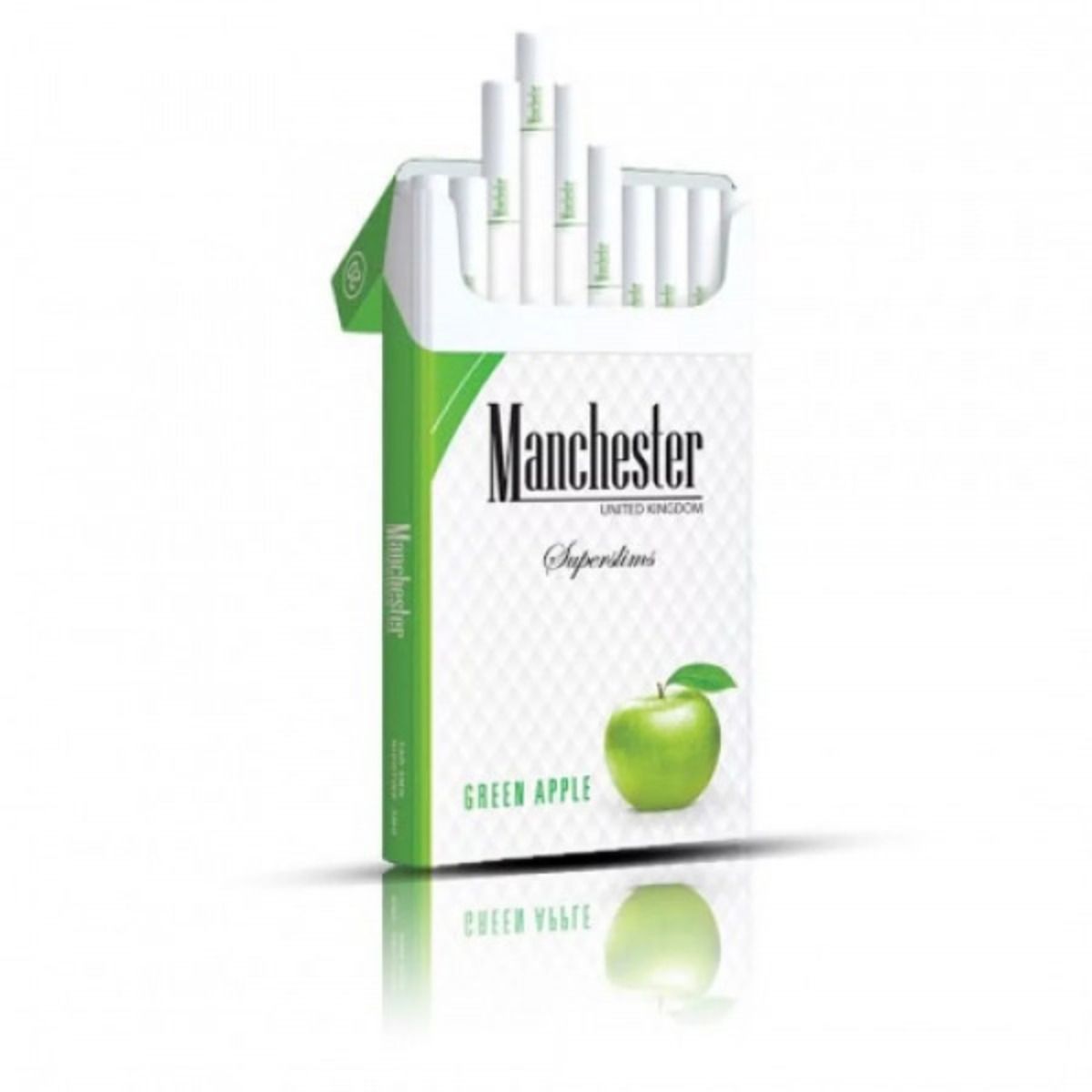 Сигареты Manchester Green Apple Superslims